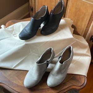 ECCO BOOTIES - 2 Pair Grey and Black 9 40